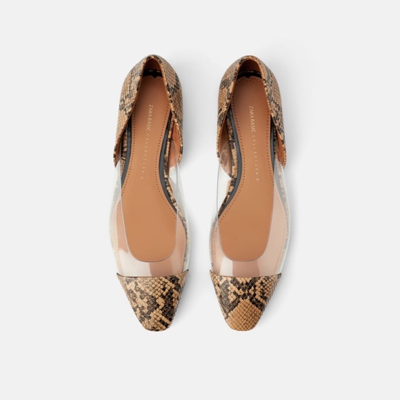 Zara | Shoes | Last Three Nwt Zara Animal Print Vinyl Ballet Flats ...